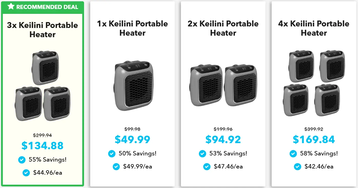 Keilini Heater® Price chart